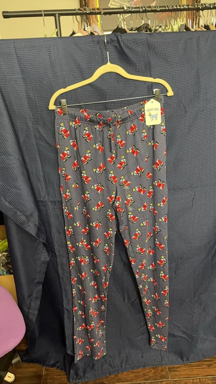 GOAT USA Santa Print Lounge Pants